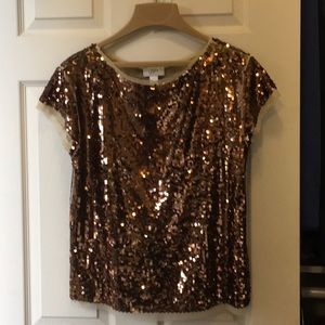 Cute dressy top, Loft, M, new